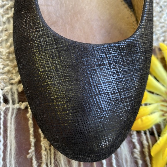 🌺 French Soles NY; Popular Zappa Black Wave Wedge Handmade Shoes in Wmn. 6.5!! - Picture 7 of 12